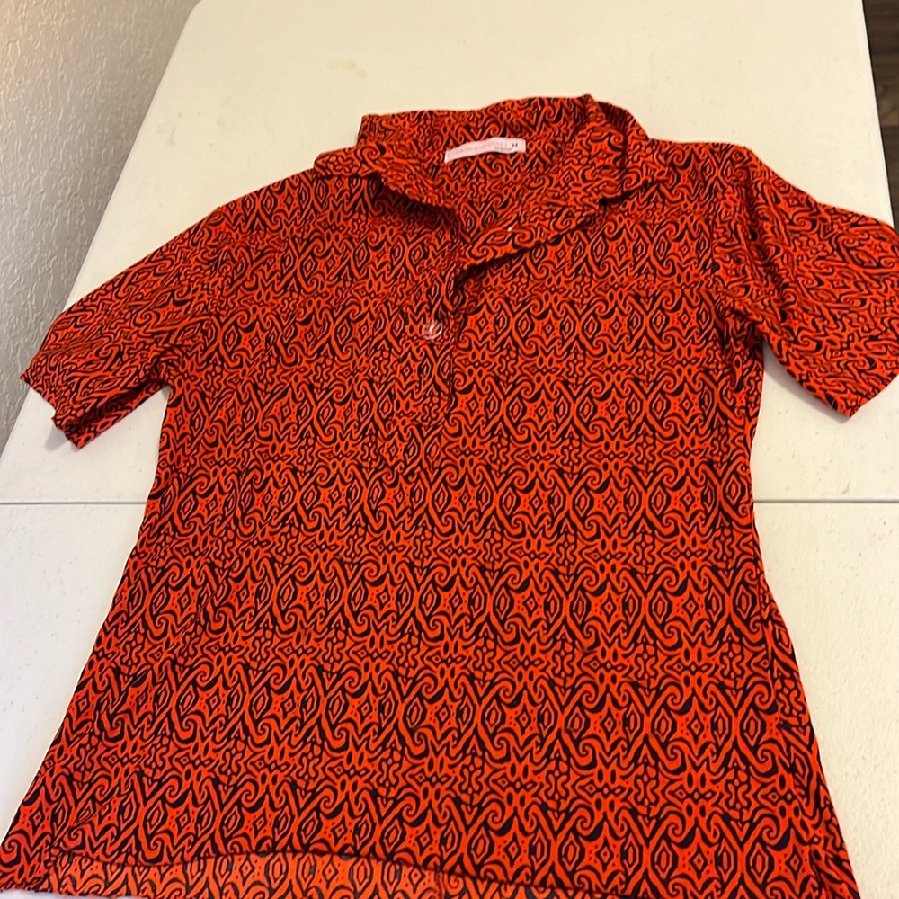 Vintage  top vibrant colors